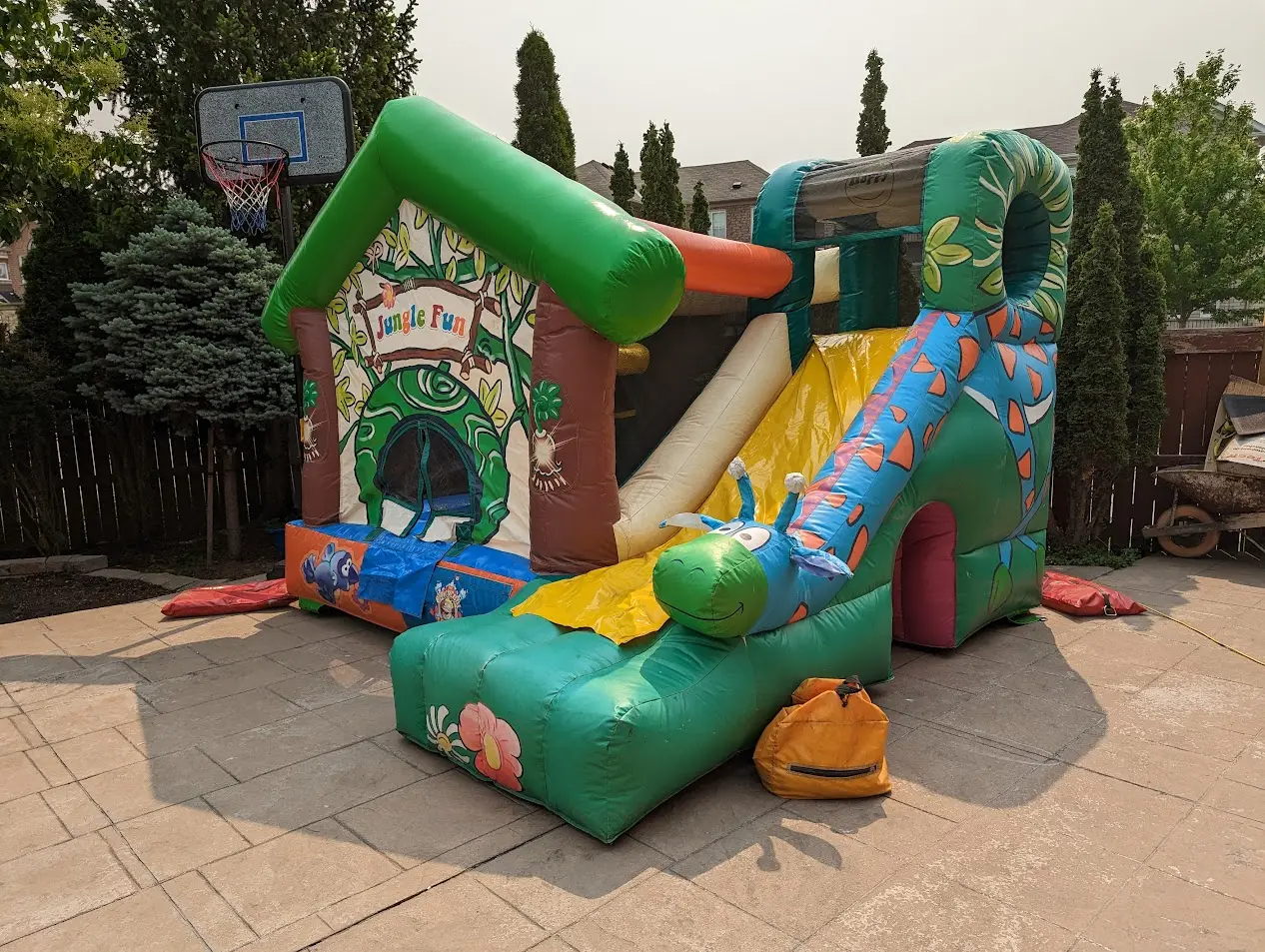 Jungle Fun Bouncy Castle — view 6