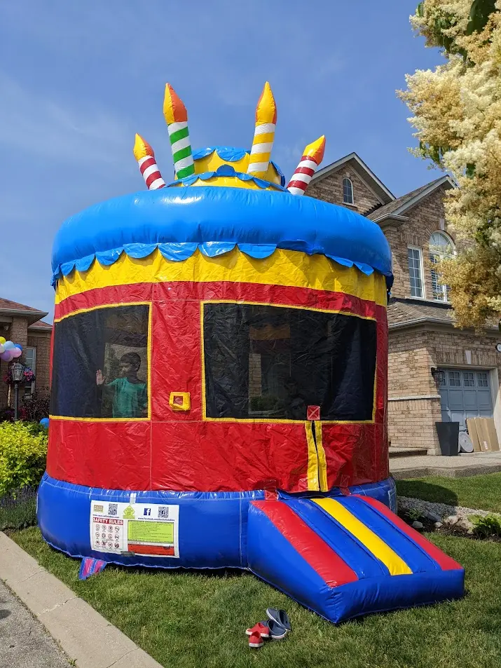 Cupcakes and Candles Bouncy Castle — view 2