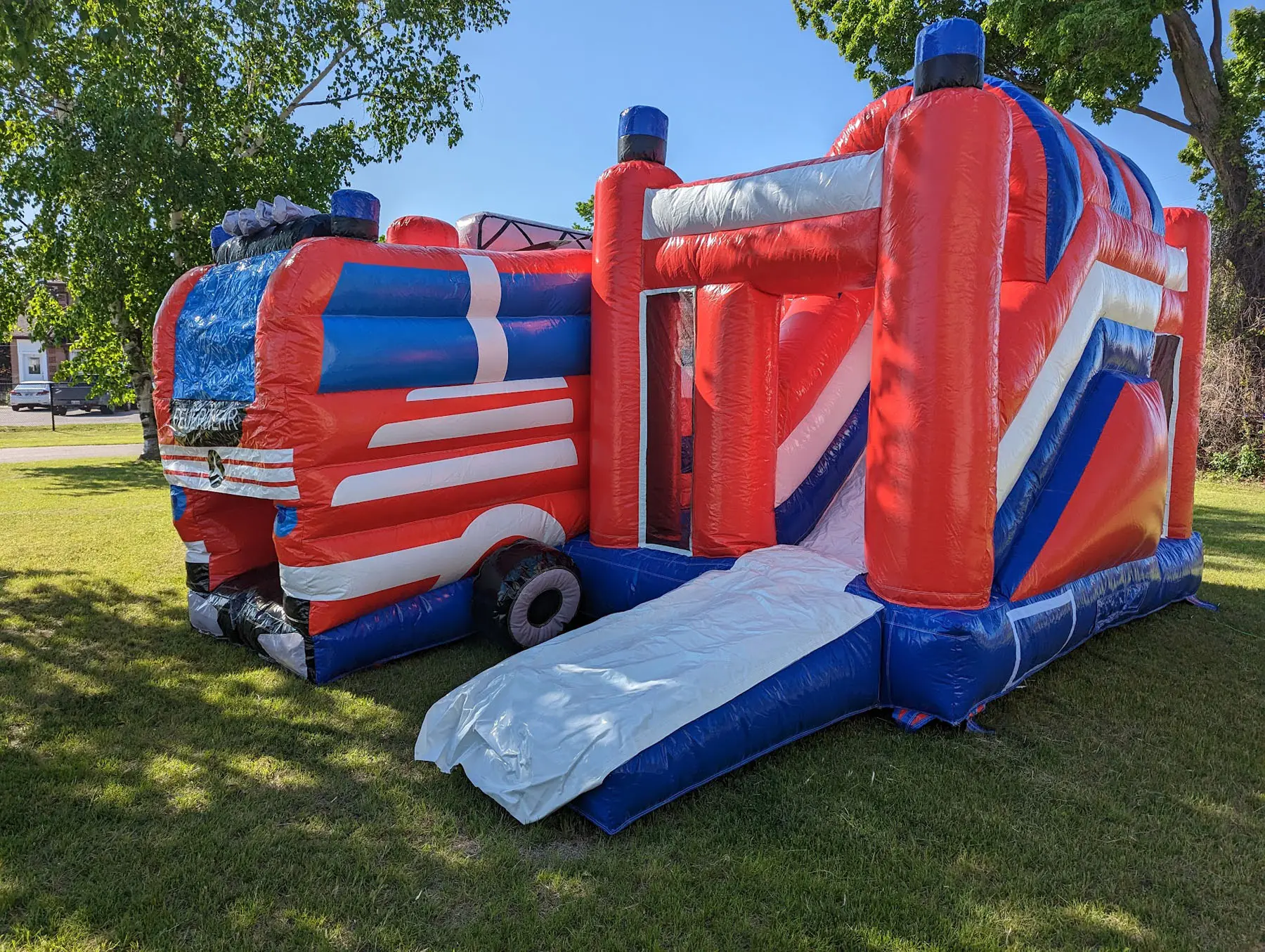 Firetruck Bouncy Castle — view 2