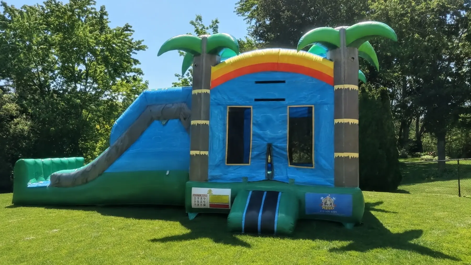 Double Slide Tropical Bouncy Castle — view 4
