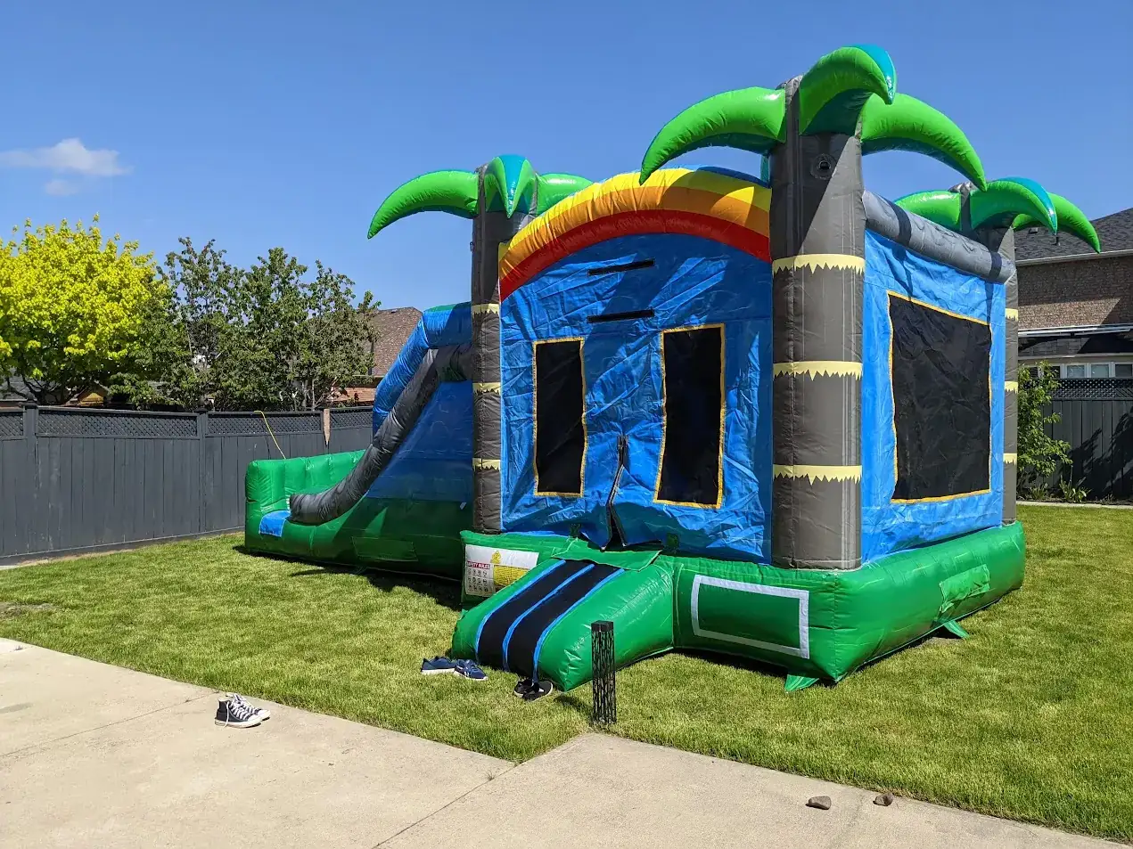 Double Slide Tropical Bouncy Castle — view 5