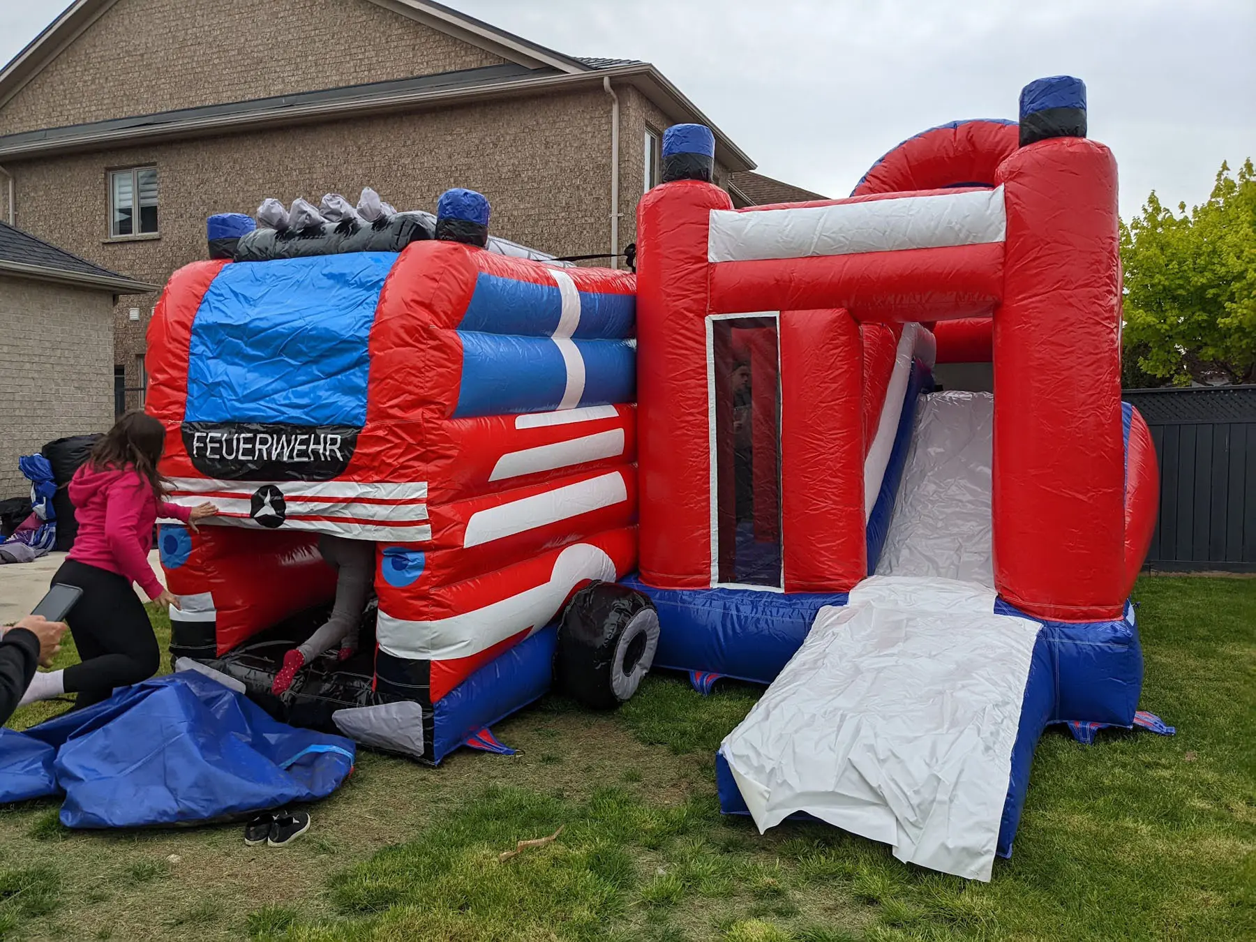Firetruck Bouncy Castle — view 3