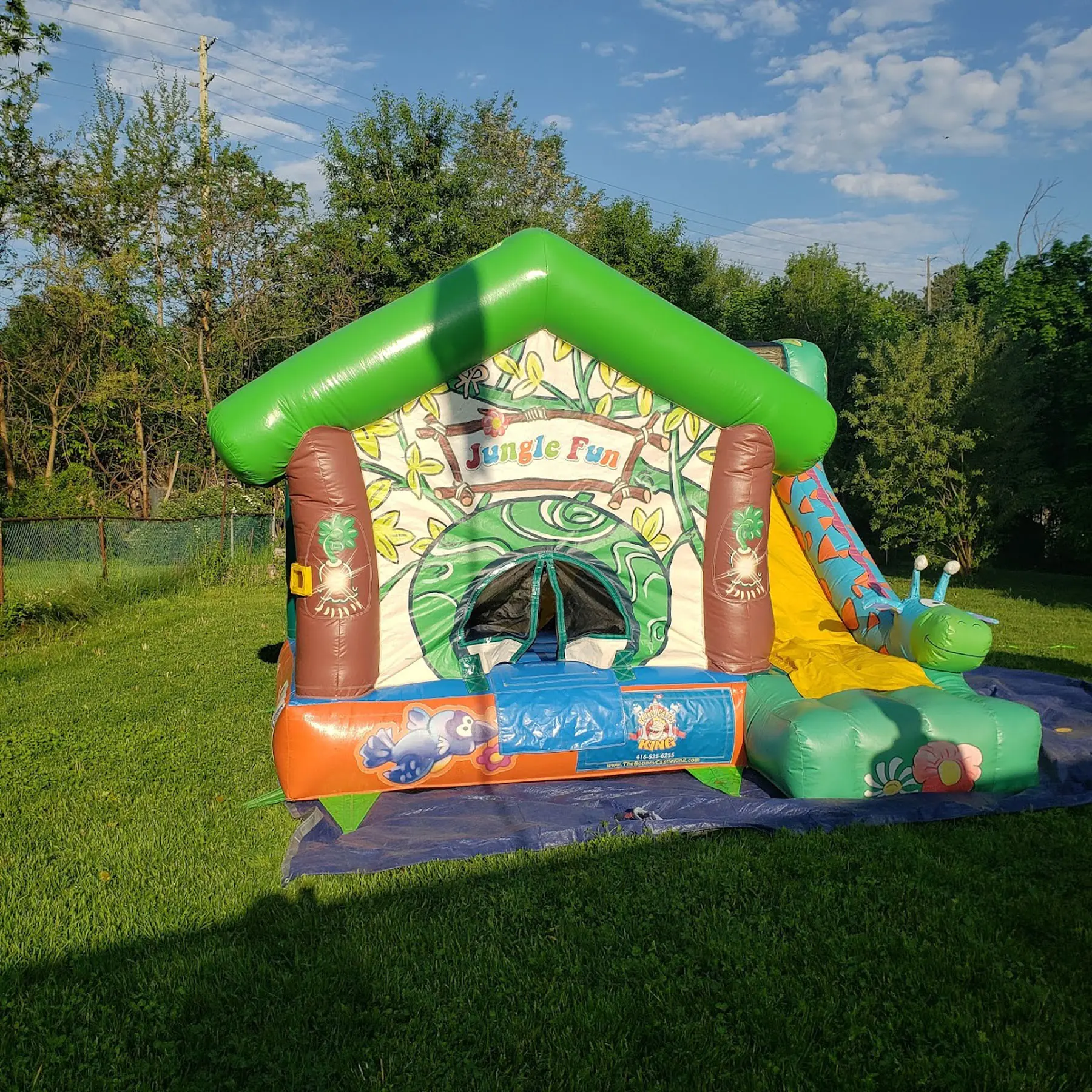 Jungle Fun Bouncy Castle — view 3