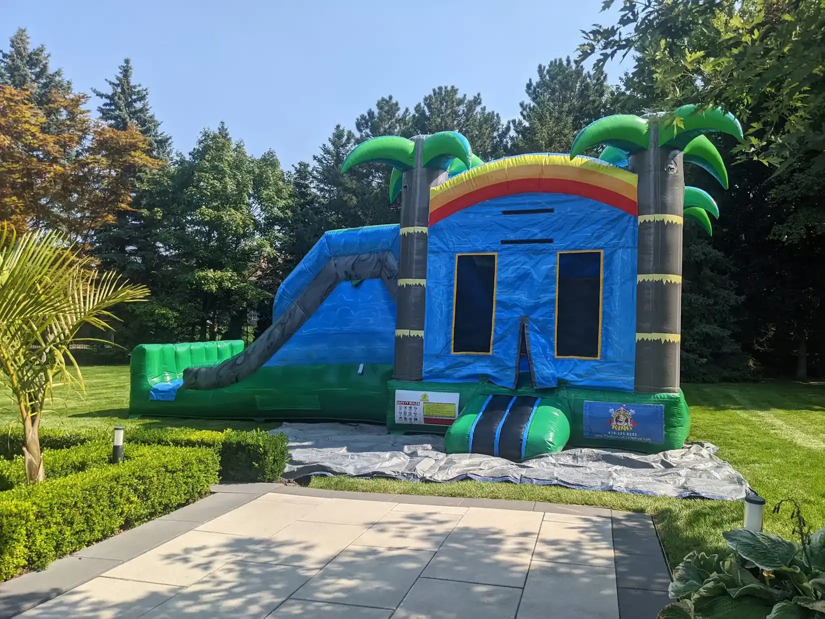 Double Slide Tropical Bouncy Castle — view 7