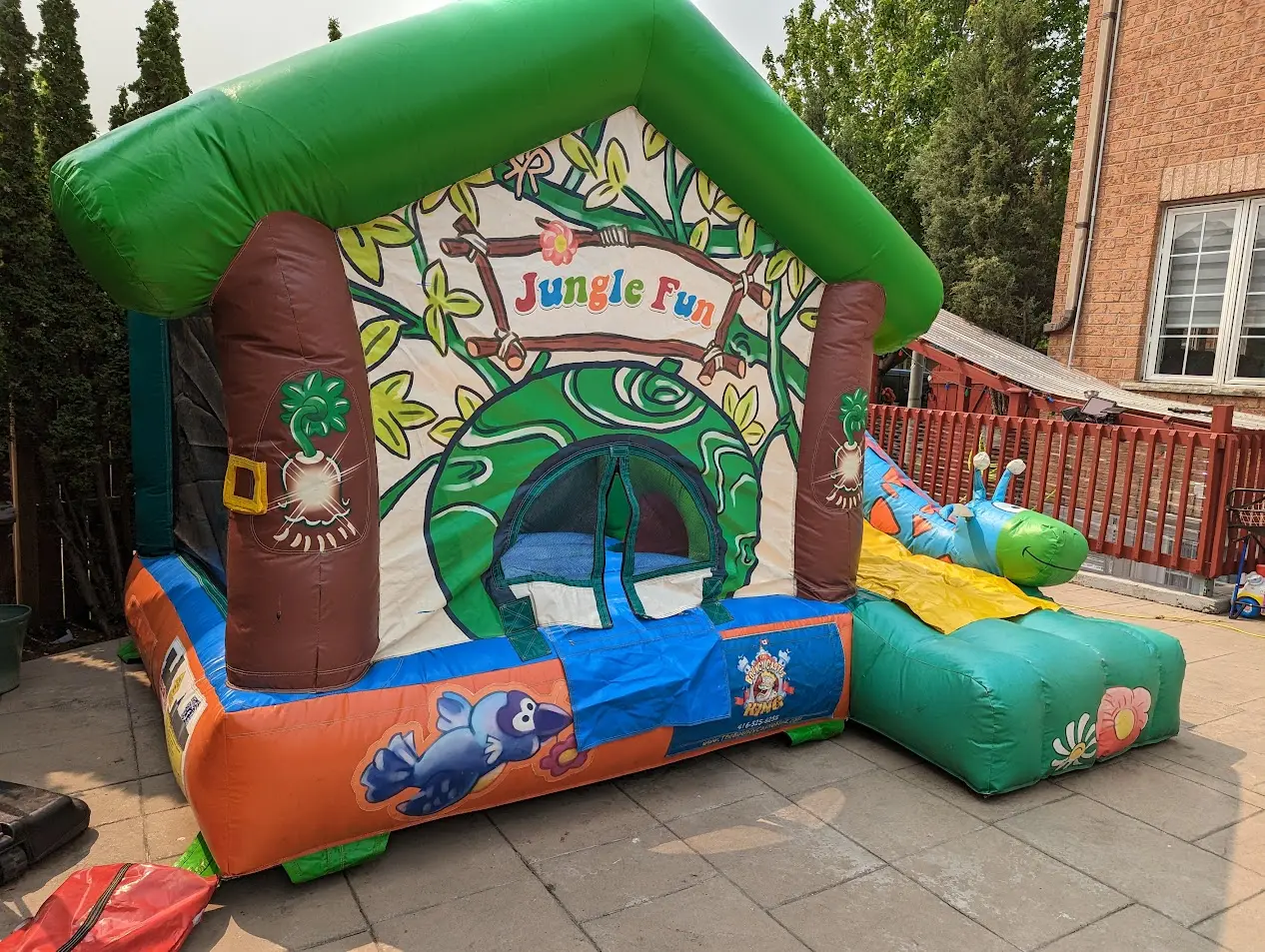 Jungle Fun Bouncy Castle — view 7