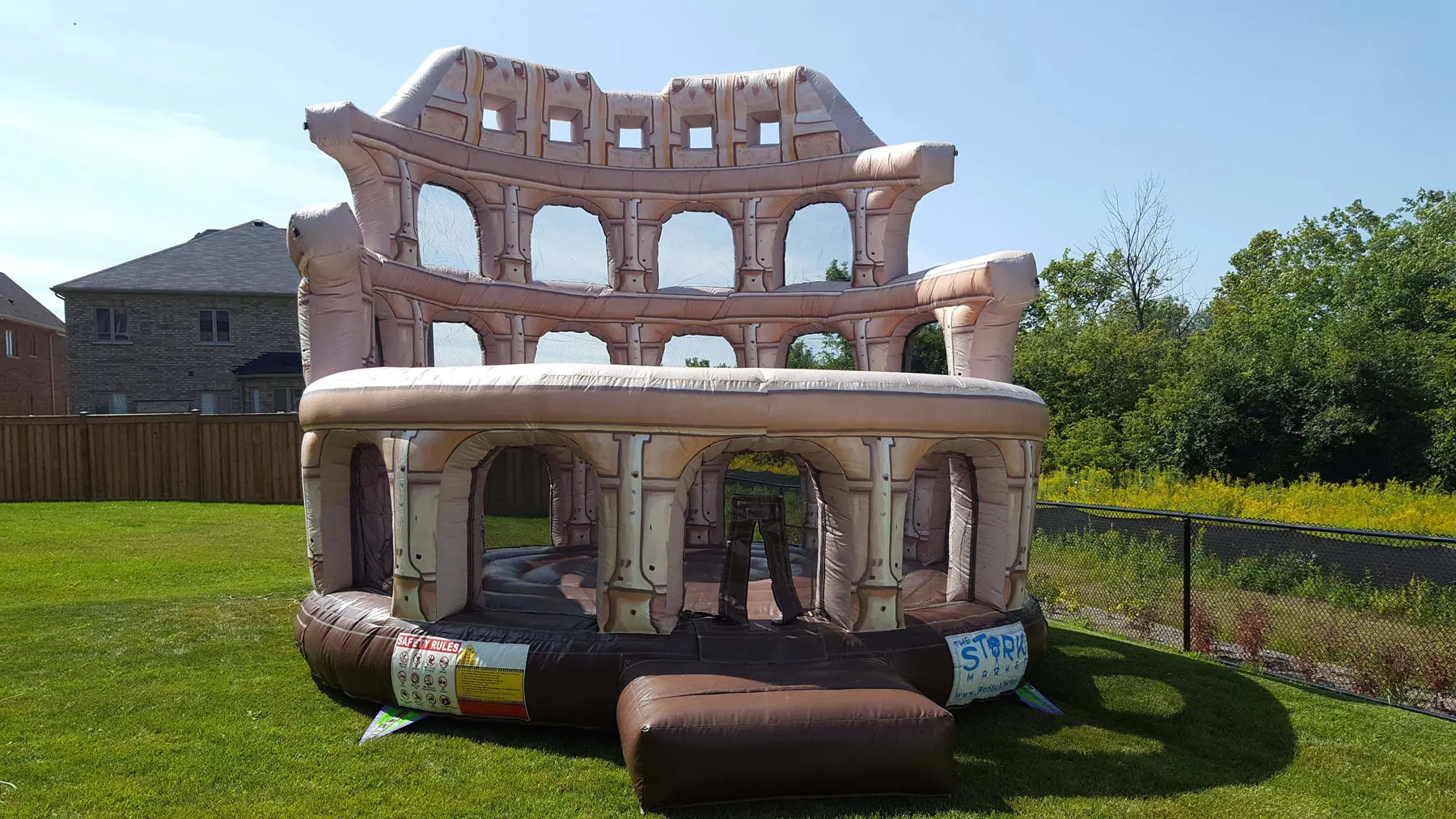 Roman Gladiator Colosseum Bouncy Castle (Adults Too)