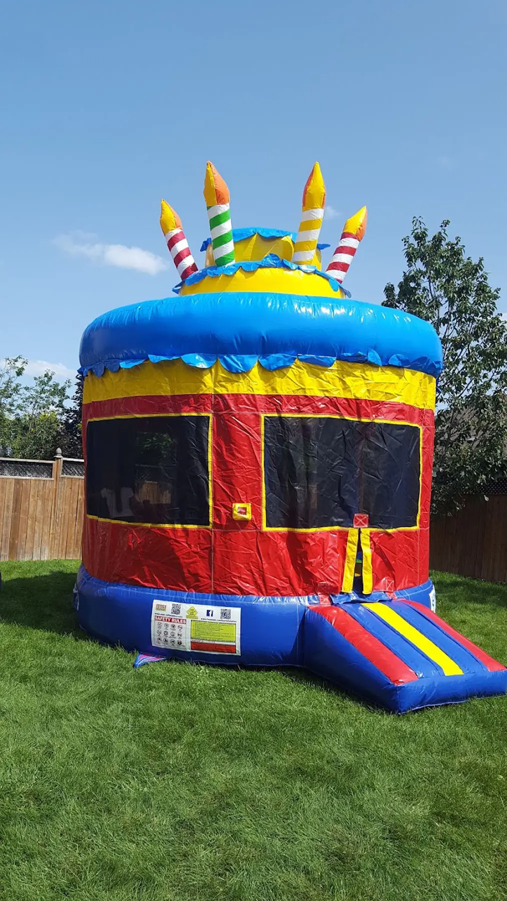 Cupcakes and Candles Bouncy Castle