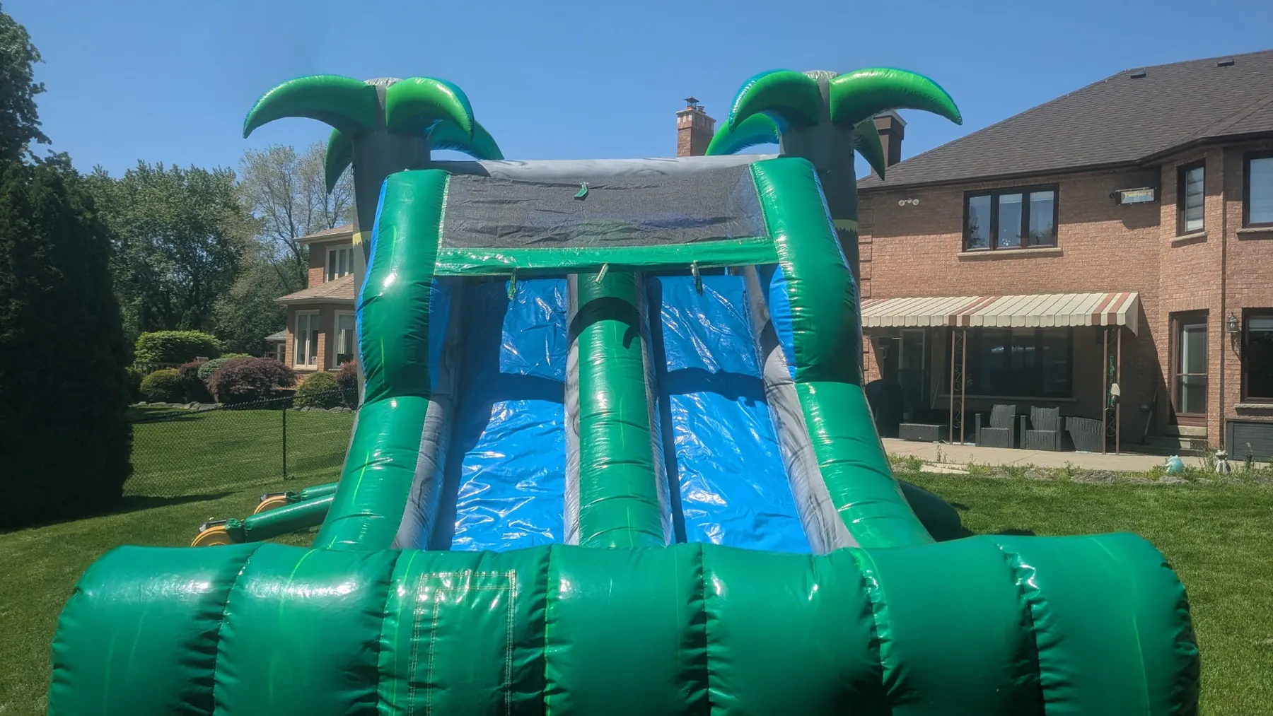 Double Slide Tropical Bouncy Castle — view 3