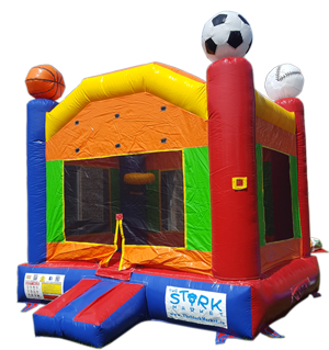 Sport theme bouncy castle, We deliver to you!