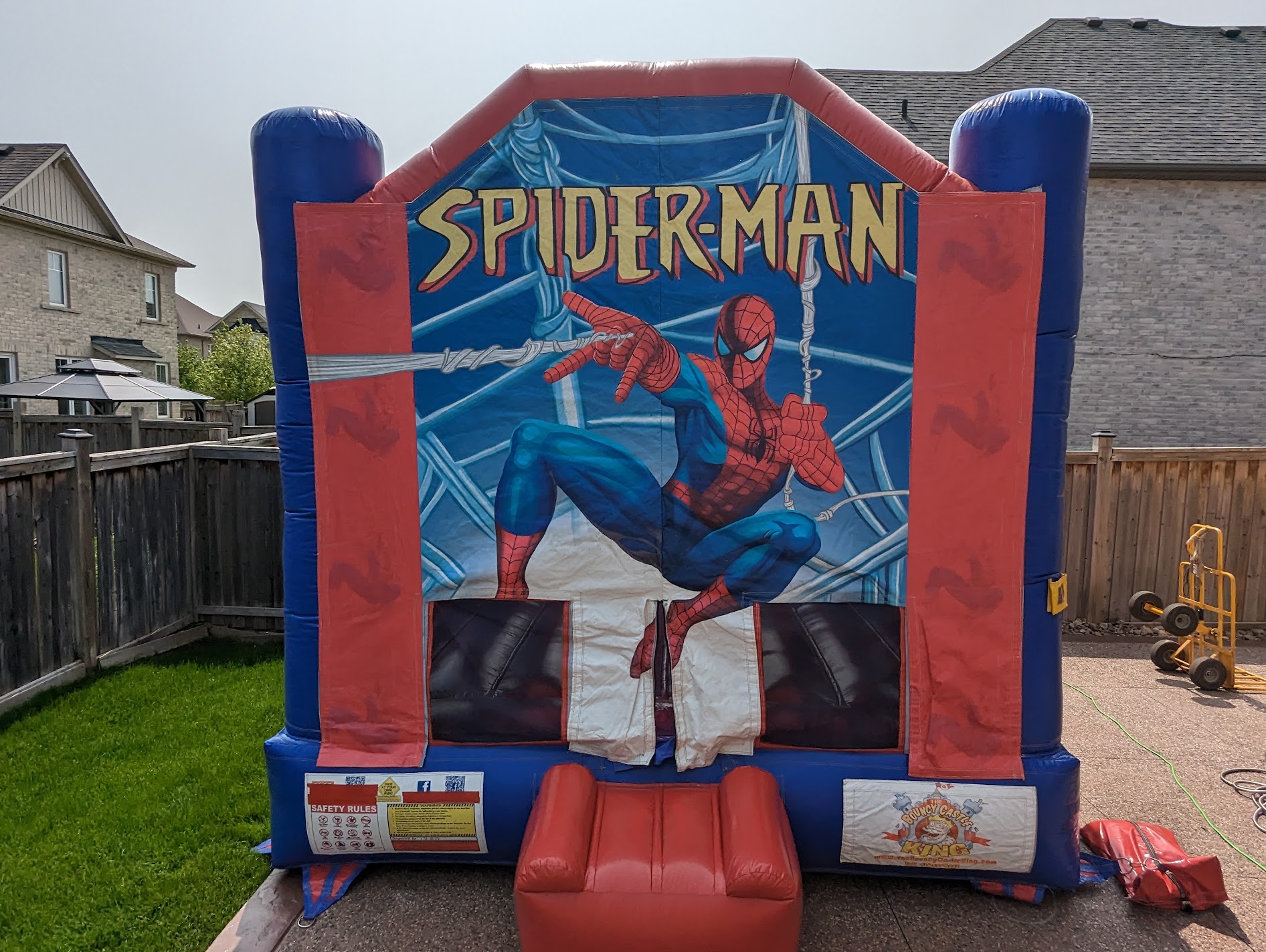 Spiderman Bouncy castle rental